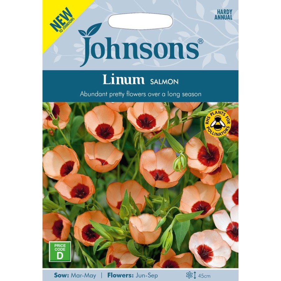 Homebase Seeds | Johnsons Linum Seeds - Salmon