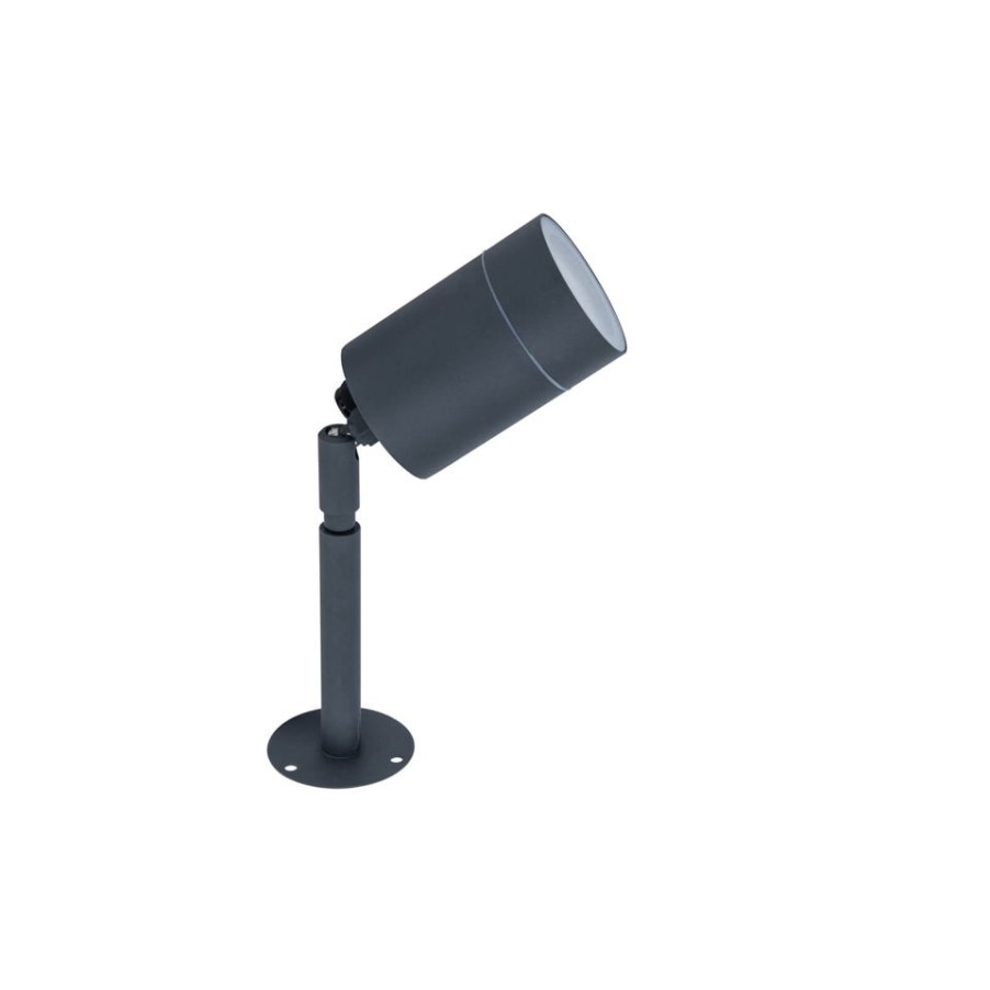 Homebase Solar Garden Lights | Lutec Rado Outdoor Ground Spike Light - Graphite