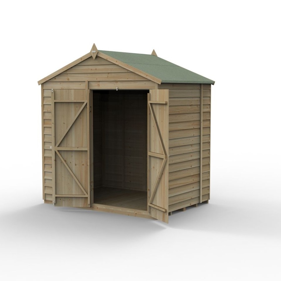 Homebase Garden Sheds | Forest Garden 4Life Apex Shed 7 X 5Ft - Double Door No Window (Home Delivery)