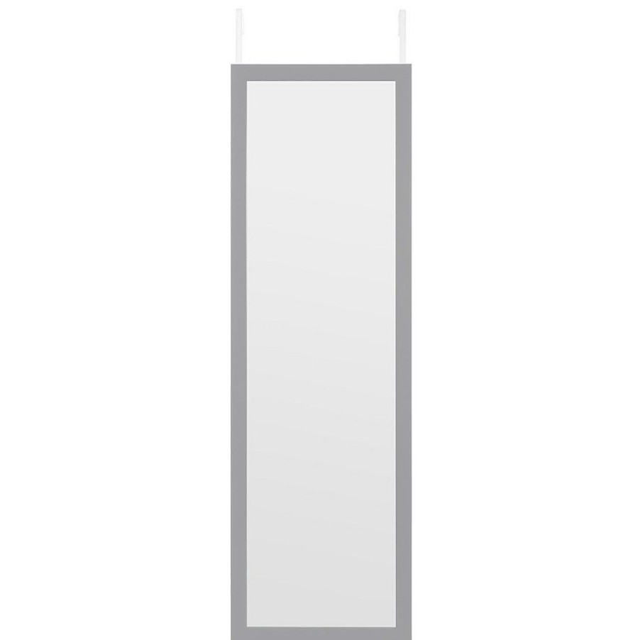 Homebase Mirrors | Over Door Hanging Mirror - 120X30Cm - Grey