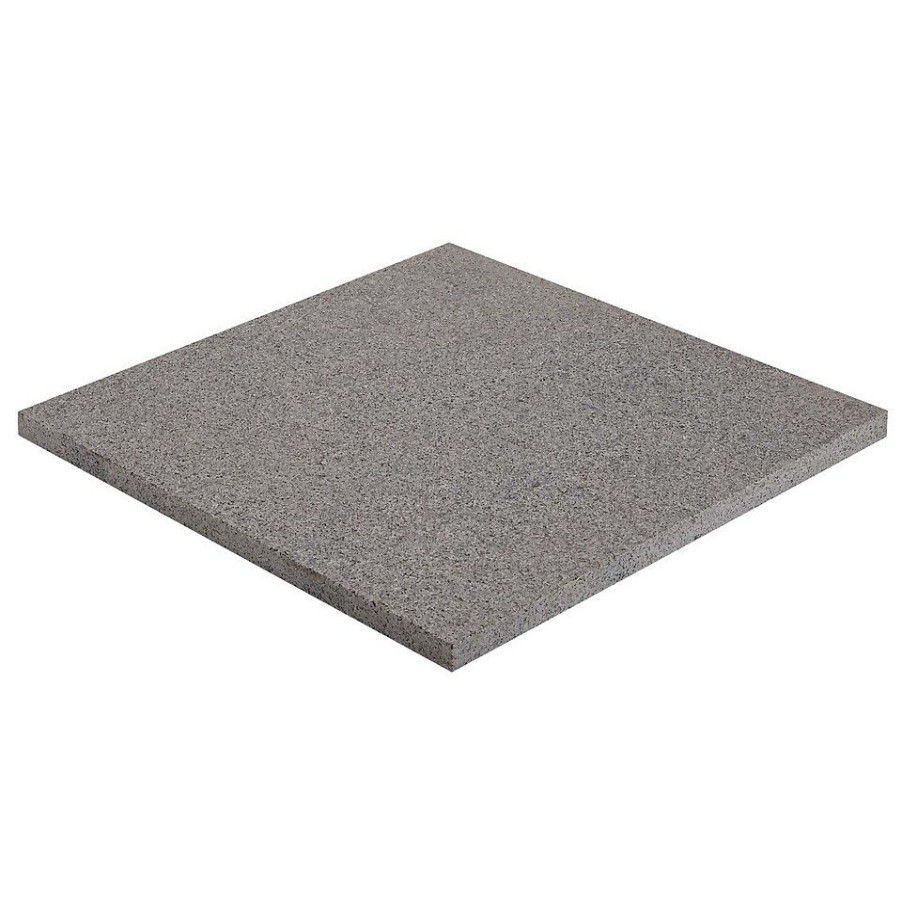 Homebase Paving Stones & Slabs | Stylish Stone Granite Paving 400 X 400Mm Dark Grey - Full Pack Of 56 Slabs