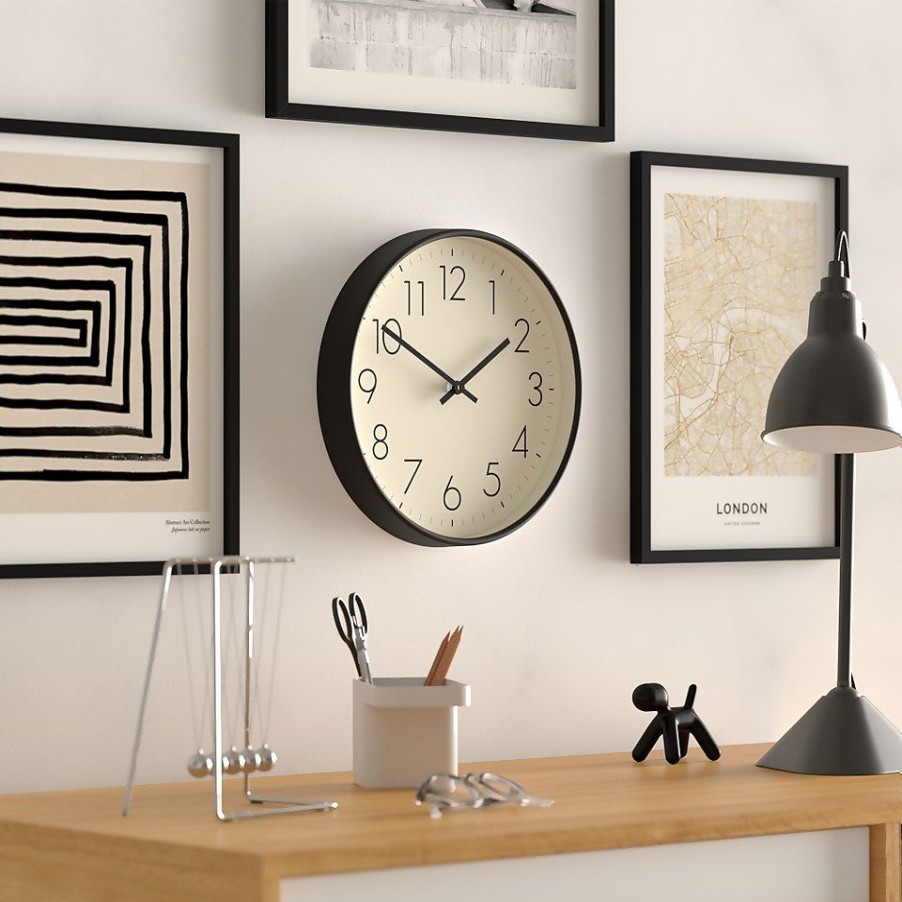 Homebase Clocks | Urban Wall Clock - 30Cm - Black