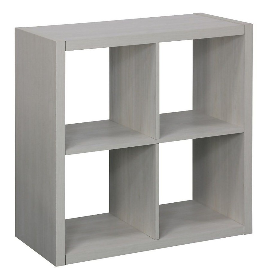 Homebase Cube Storage | 2X2 Storage Cube - Whitewash Effect