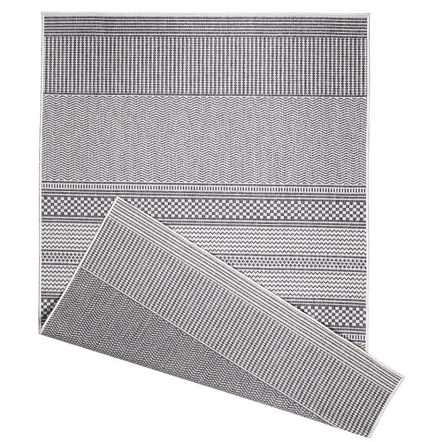 Homebase Rugs | Duo Weave Indoor/Outdoor Rug - Fine Weave Grey - 120X170Cm