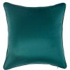 Homebase Cushions | Plain Velvet Cushion - Emerald - 43X43Cm