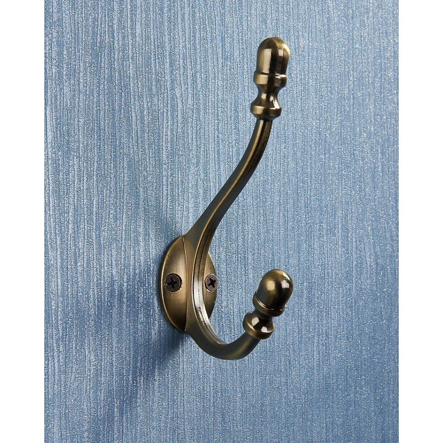 Homebase Hallway Furniture | Antique Deco Hook - Antique Brass