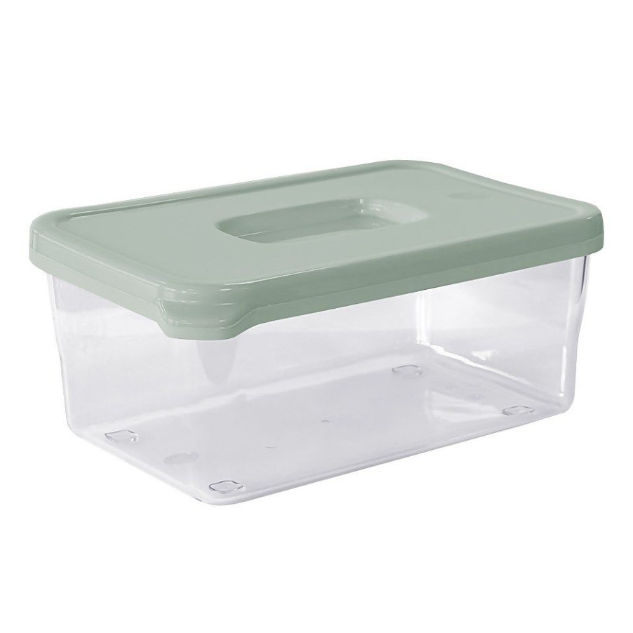 Homebase Storage Containers | Plastic Storage Container - 1.8L - Sage