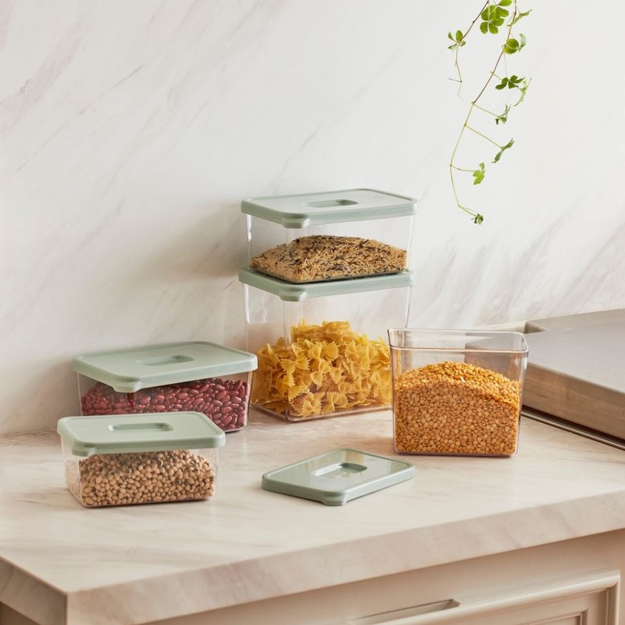 Homebase Storage Containers | Plastic Storage Container - 1.8L - Sage