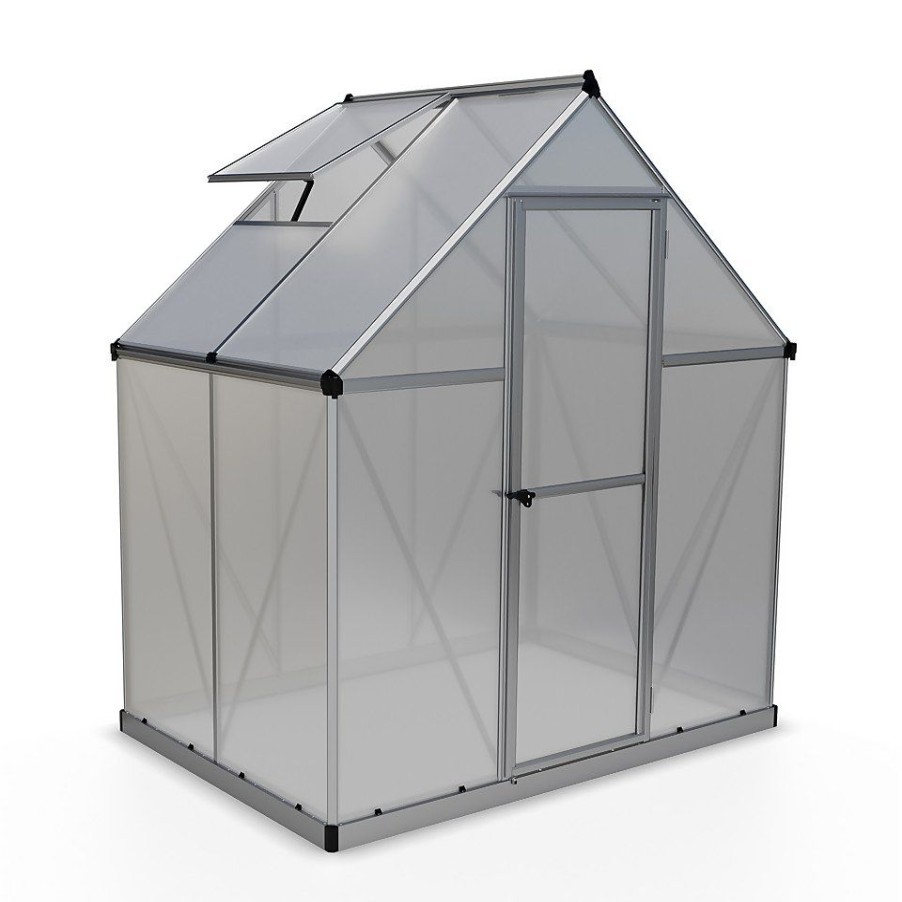 Homebase Greenhouses | Palram 6 X 4Ftcanopia Mythos Greenhouse - Silver