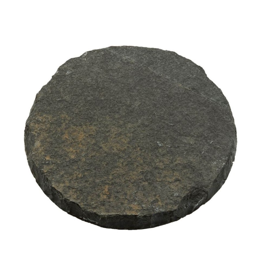 Homebase Paving Stones & Slabs | Stylish Stone Natural Stepping Stone 300Mm Charcoal - 1 Piece