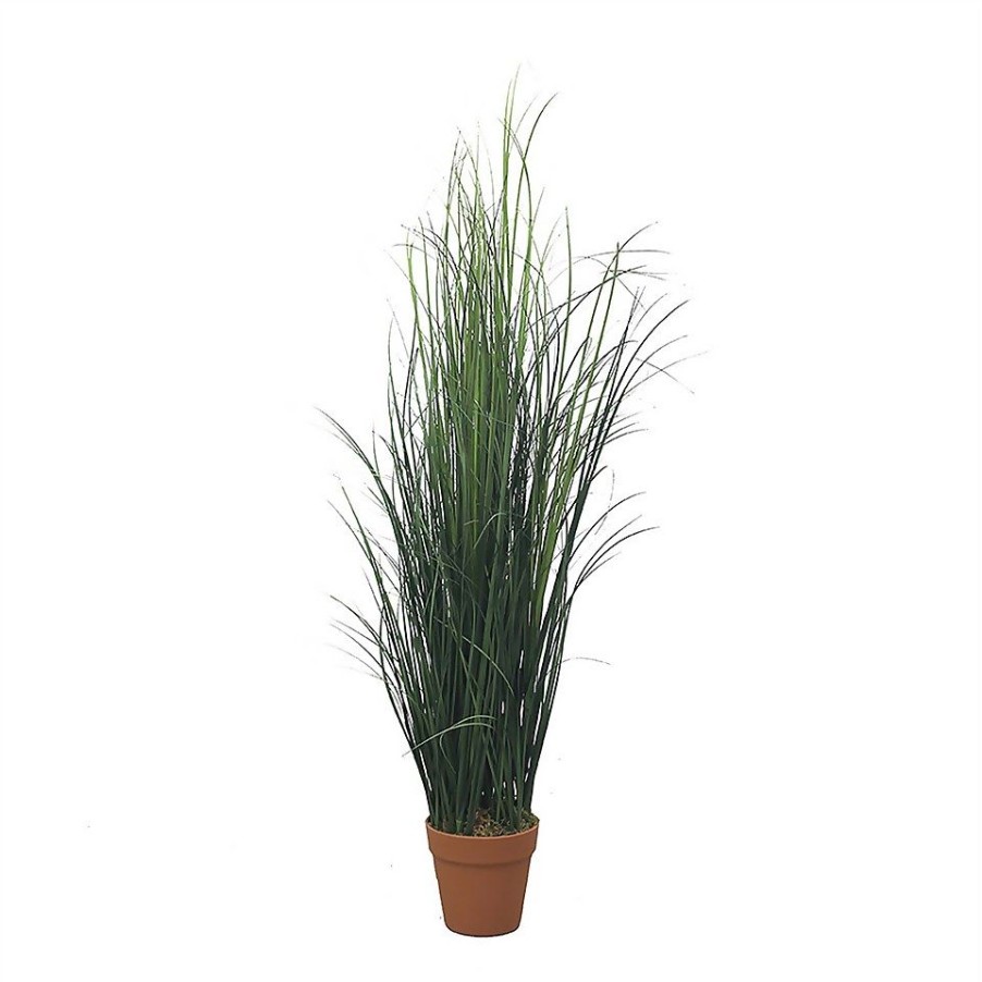 Homebase Artificial Plants | Artificial Grass In Terracotta Pot