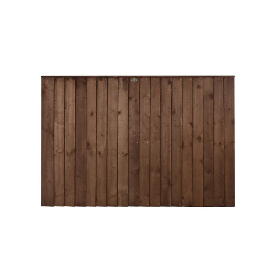 Homebase Garden Fencing | 6Ft X 4Ft (1.828M X 1.218M) Pressure Treated Brown Pressure Treated Closeboard Fence Panel - Pack Of 3 (Home Delivery)