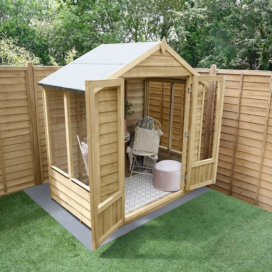 Homebase Garden Buildings | Oakley Overlapapex Summerhouse 6X4 (Home Delivery)