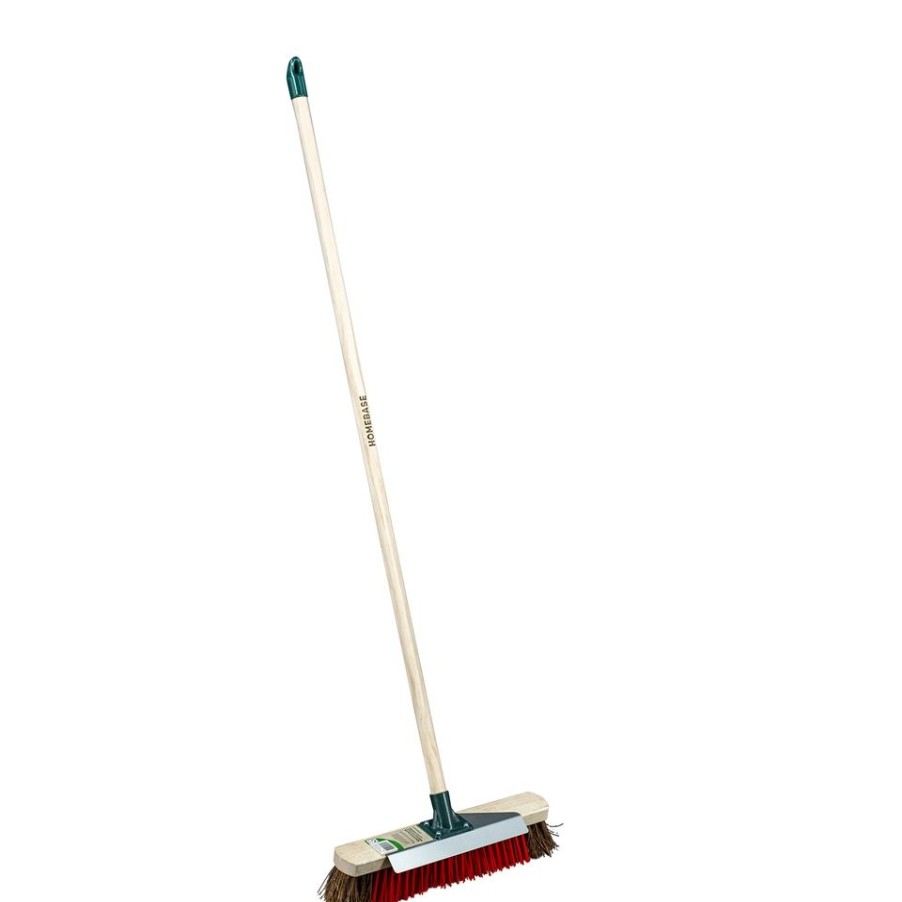 Homebase Garden Hand Tools | Homebase Heavy Duty Utility Broom With Scraper