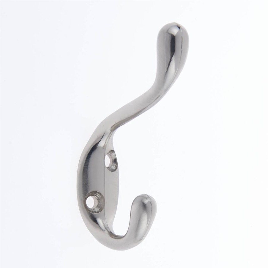 Homebase Hallway Furniture | Basic Coat Hook - Satin Nickel