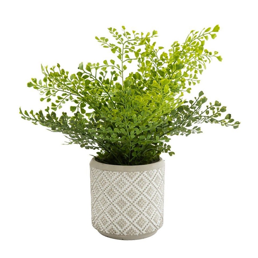 Homebase Artificial Plants | Boston Fern In Ceramic Pot