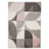 Homebase Storage & Home Deals | Mateo Cut Circle Rug - Blush - 120X170Cm