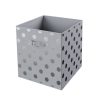 Homebase Cube Storage | Living Elements Compact Cube Foil Spot Insert - Grey & Silver