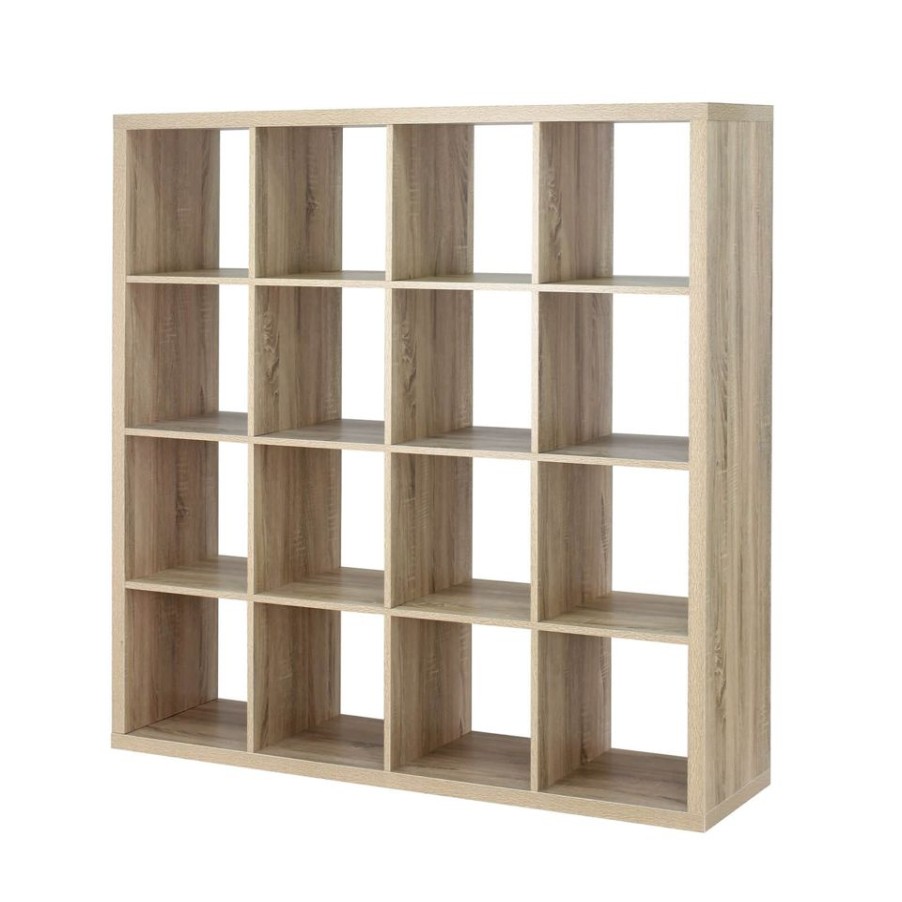 Homebase Storage & Home Deals | Clever Cube 4X4 Storage Unit - Oak