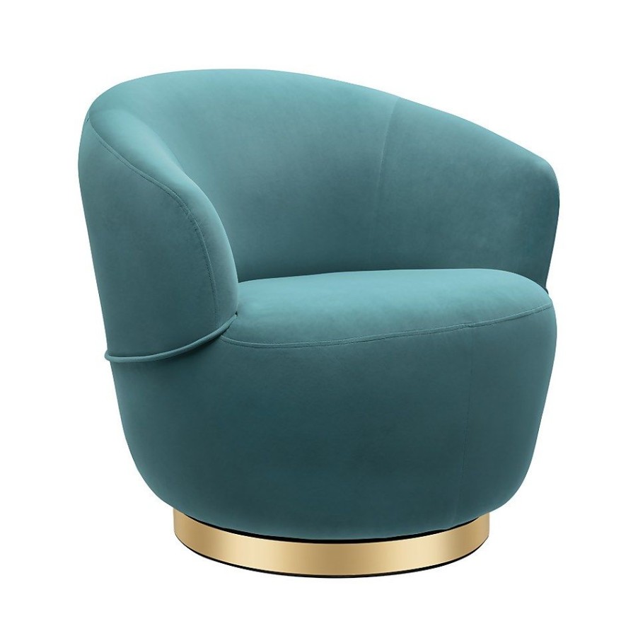 Homebase Chairs | Roly Round Swivel Tub Chair - Teal