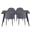 Homebase Dining Room Furniture | Illona Dining Table And 4 Chairs - Grey