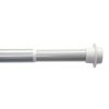 Homebase Curtain Poles & Tracks | Satin Steel No Fixings Extendable Tension Curtain Pole - 150-200Cm (Dia 19/22Mm)