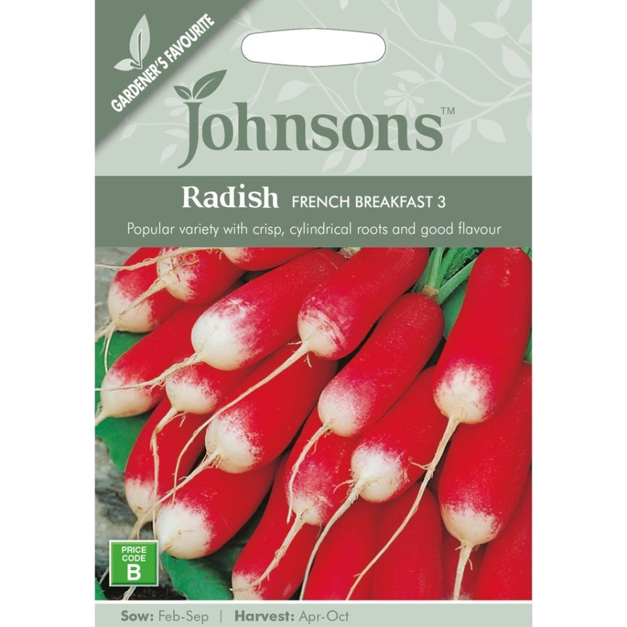 Homebase Seeds | Radish French Breakfast 3 Seeds