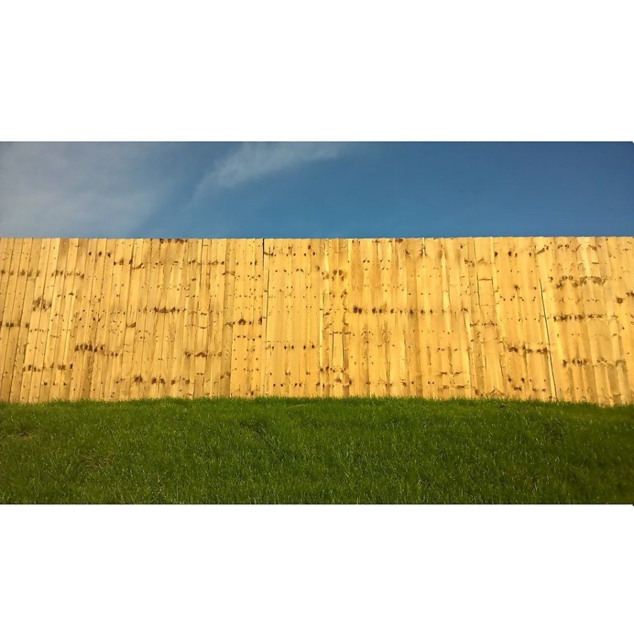 Homebase Garden Fencing | Metsa Feather Edge Fence Board Green Wood Fencing Slat 1.8M (11Mm X 125Mm X 1800Mm) - Pack Of 8