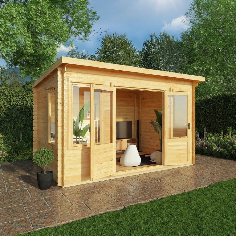 Homebase Garden Buildings | Mercia 4 X 3M 19Mm Log Cabin