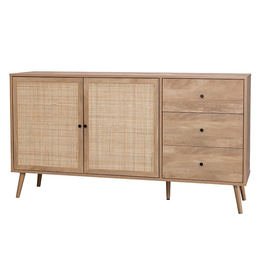 Homebase Living Room Furniture | Kubu Rattan Large Sideboard