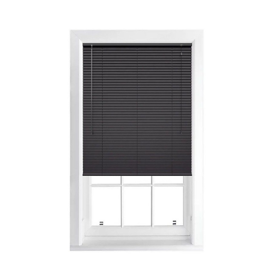 Homebase Storage & Home Deals | Black 25Mm Aluminium Venetian Blind - 60X152Cm