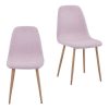 Homebase Dining Room Furniture | Ludlow Upholstered Dining Chair - Set Of 2 - Dusky Pink