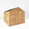 Homebase Garden Sheds | Mercia 10 X 8Ft Overlap Double Door Apex Windowless Shed