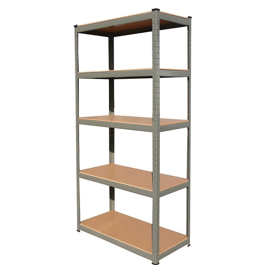 Homebase Garage Storage | Hilka 265Kg 5 Tier Boltless Shelving System