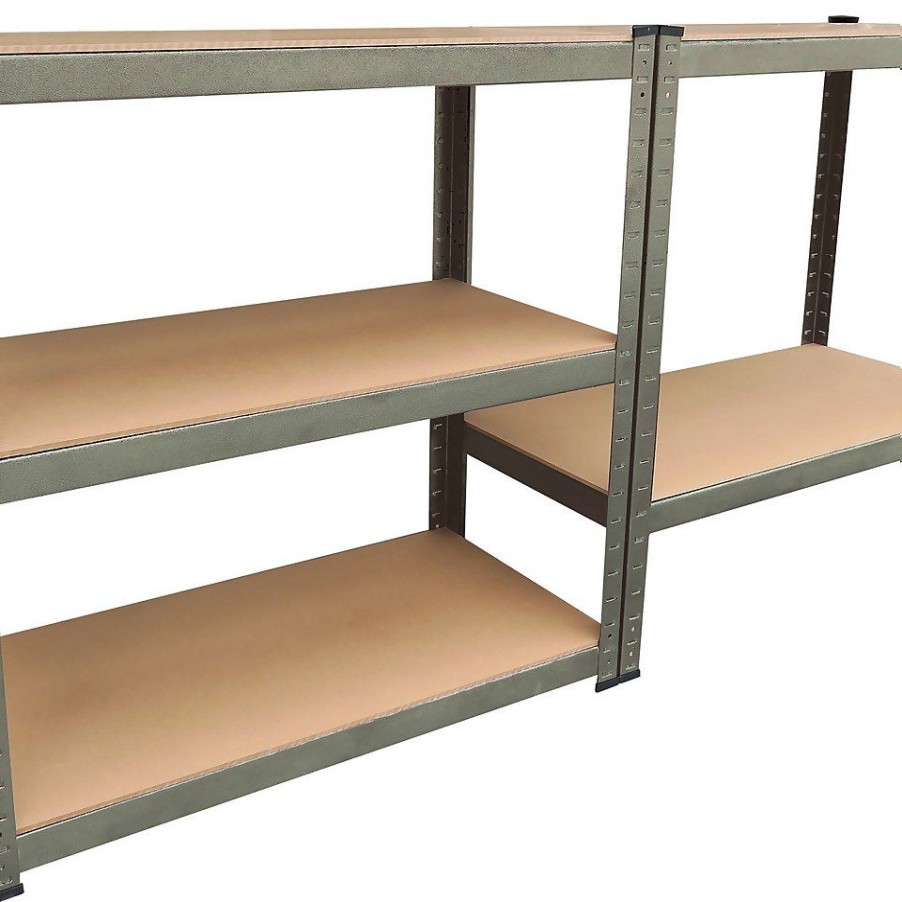 Homebase Garage Storage | Hilka 265Kg 5 Tier Boltless Shelving System