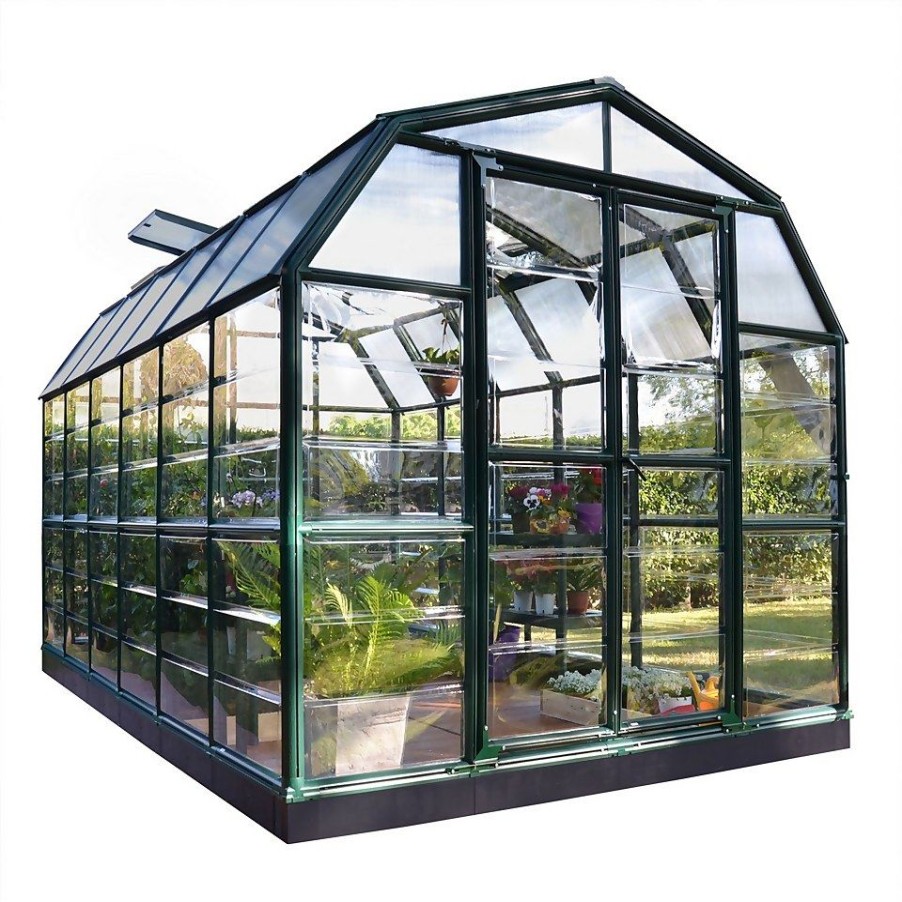 Homebase Greenhouses | Palram 8 X 12Ft Canopia Grand Gardener Greenhouse - Green