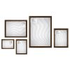 Homebase Photo Frames | Wood Photo Frame - Set Of 5 - Walnut