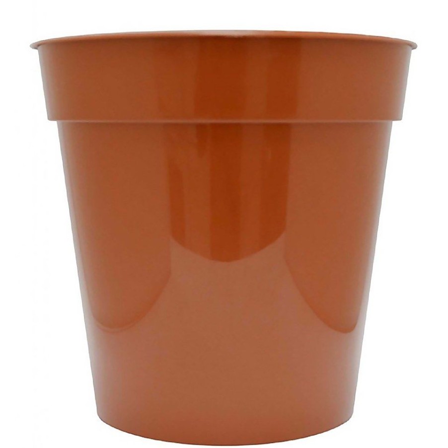 Homebase Plant Pots | Flower Pot In Orange - 25Cm