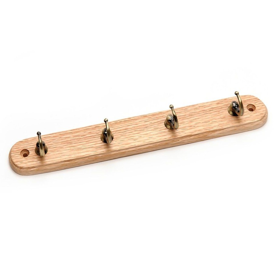 Homebase Hallway Furniture | Square End Key Tidy - 4 Hooks