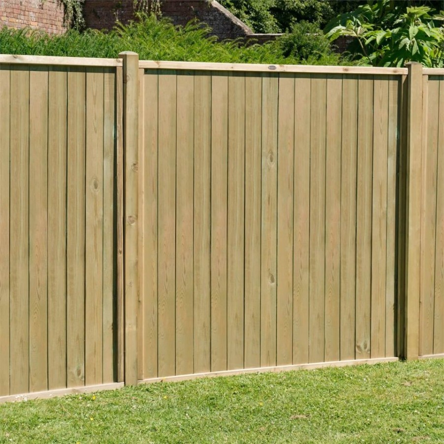 Homebase Garden Fencing | Forest Vertical Tongue & Groove Fence Panel - 6Ft - Pack Of 4