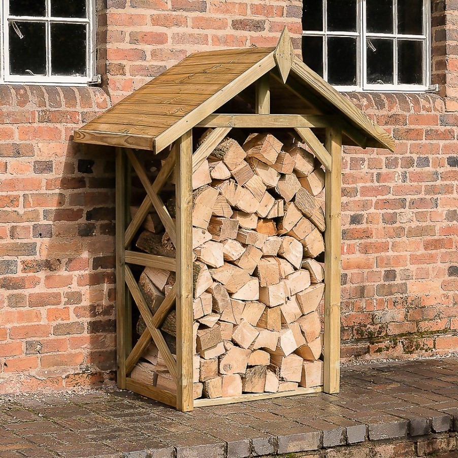 Homebase Garden Storage | Apex Wall Log Store (Home Delivery)