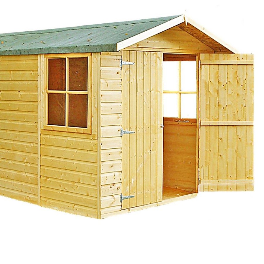 Homebase Garden Sheds | Shire 7 X 13Ft Jersey Double Door Garden Shed - Including Installation