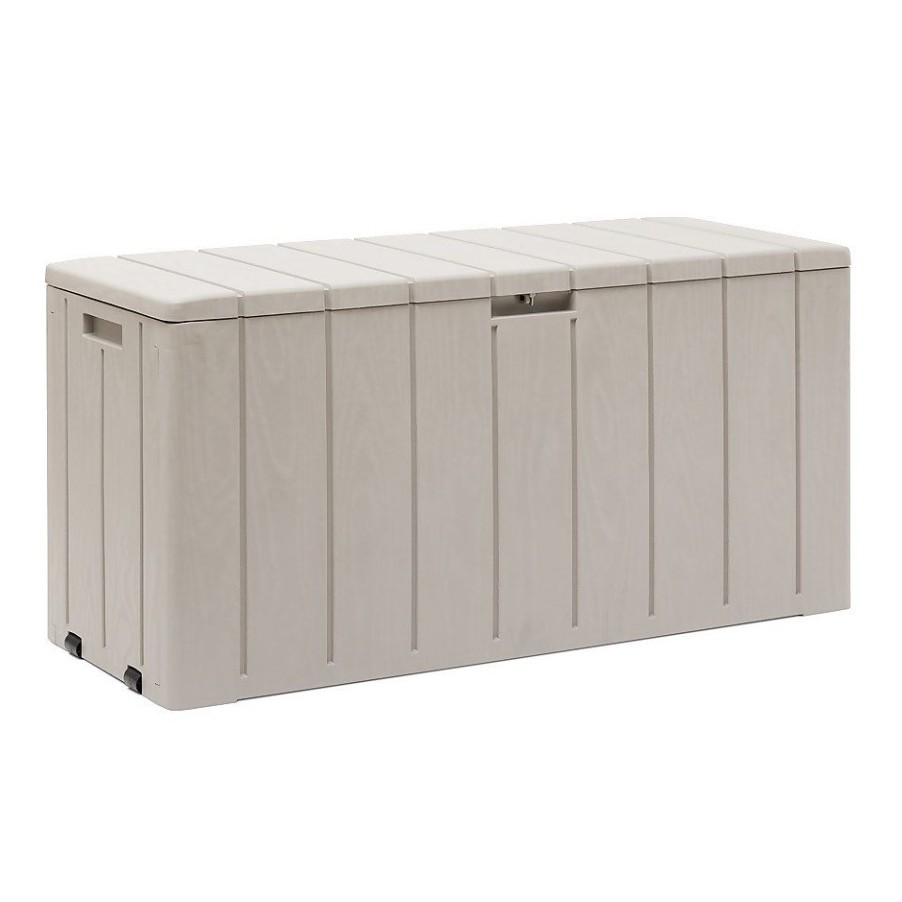 Homebase Garden Storage | Toomax Bravo Garden Storage Box 270L - Warm Grey