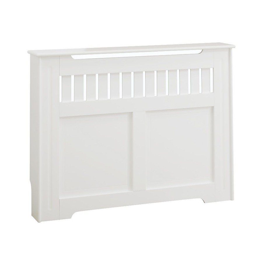 Homebase Hallway Furniture | Lloyd Pascal Radiator Cover With Shaker Style In White - Medium