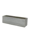 Homebase Plant Pots | Liam Fibre Clay Grey Outdoor Trough Planter - Small