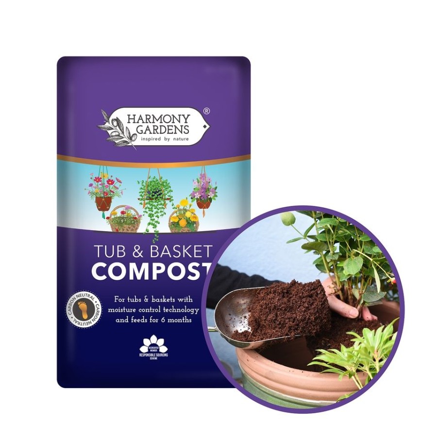 Homebase Compost | Harmony Gardens Tub & Basket Compost - 40L