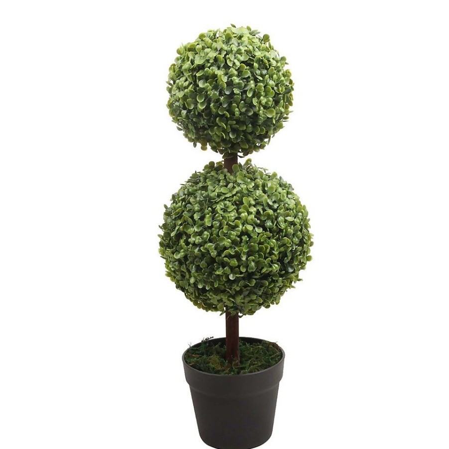 Homebase Artificial Plants | Artificial Double Ball Tree - 60Cm