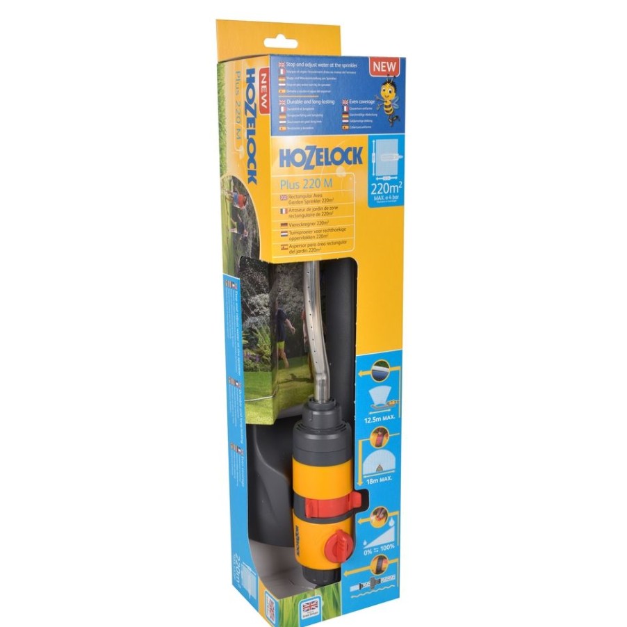 Homebase Garden Hoses & Watering | Hozelock Rectangular Sprinkler Plus 220M Sq