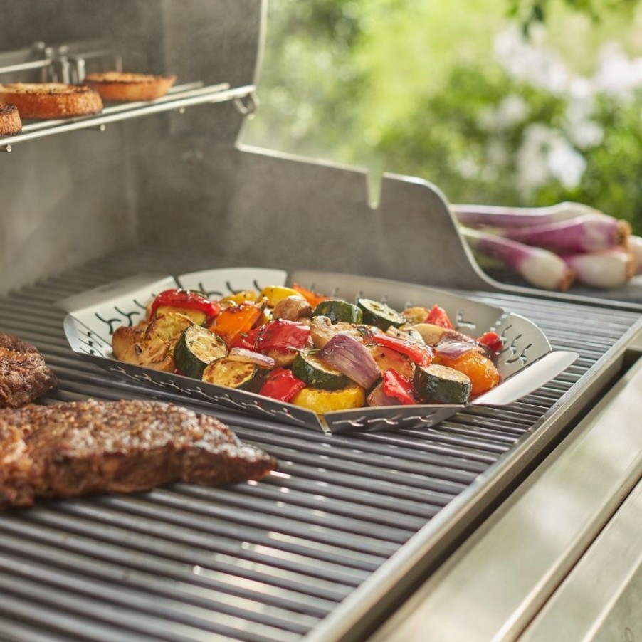 Homebase Bbq Accessories | Weber Bbq Premium Stainless Steel Grilling Basket - Large