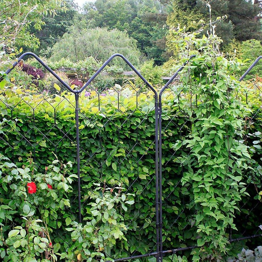 Homebase Garden Fencing | Agriframes Alpine Garden Screen - W 1.2M X H 1.7M - Black